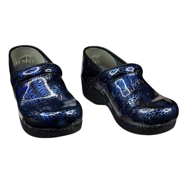 Dansko Women’s XP 2 Blue Black Slip On Clog Size 38 US 7.5/8 - Picture 5 of 11